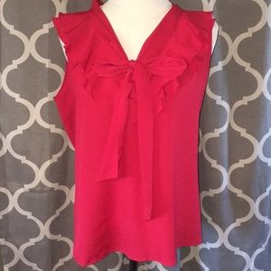 Loft red large red blouse